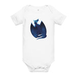 Azurite Mineral Dragon - Baby Short Sleeve One Piece