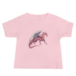 Rhodochrosite Mineral Dragon - Baby Jersey Short Sleeve Tee