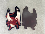 Cinnabar Mineral Dragon - Magnet