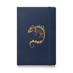 Fungal Chameleon Skeleton - Hardcover bound notebook