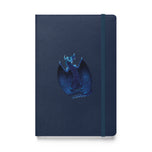 Azurite Mineral Dragon - Hardcover Bound Notebook
