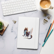 Opal Mineral Dragon - Hardcover Bound Notebook