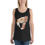 Fungal Sabertooth Skull - Unisex Tank Top