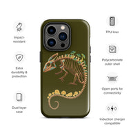 Fungal Chameleon Skeleton - Tough Case for iPhone®
