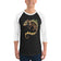 Fungal Chameleon Skeleton - 3/4 sleeve raglan shirt