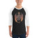 Wulfenite Mineral Dragon - 3/4 Sleeve Raglan Shirt