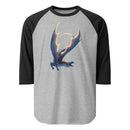 Pietersite Mineral Dragon - 3/4 Sleeve Raglan Shirt