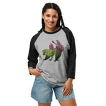 Atlantisite Mineral Dragon - 3/4 Sleeve Raglan Shirt