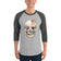 Fungal Human Skull - 3/4 Sleeve Raglan Shirt