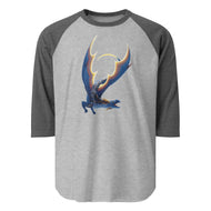 Pietersite Mineral Dragon - 3/4 Sleeve Raglan Shirt