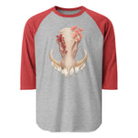 Fungal Warthog Skull - 3/4 Sleeve Raglan Shirt