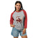 Cinnabar Mineral Dragon - 3/4 Sleeve Raglan Shirt