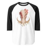 Fungal Warthog Skull - 3/4 Sleeve Raglan Shirt