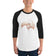 Scolecite Mineral Dragon - 3/4 Sleeve Raglan Shirt
