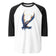Pietersite Mineral Dragon - 3/4 Sleeve Raglan Shirt