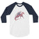 Rhodochrosite Mineral Dragon - 3/4 Sleeve Raglan Shirt