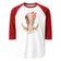 Fungal Warthog Skull - 3/4 Sleeve Raglan Shirt