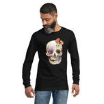 Fungal Human Skull - Unisex Long Sleeve Tee