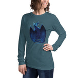 Azurite Mineral Dragon - Unisex Long Sleeve Tee