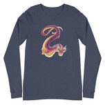 Fluorite Mineral Dragon - Unisex Long Sleeve Tee