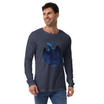 Azurite Mineral Dragon - Unisex Long Sleeve Tee