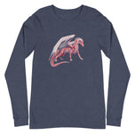 Rhodochrosite Mineral Dragon - Unisex Long Sleeve Tee