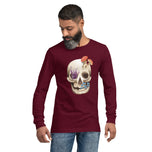 Fungal Human Skull - Unisex Long Sleeve Tee