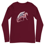 Rhodochrosite Mineral Dragon - Unisex Long Sleeve Tee