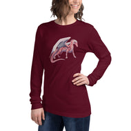 Rhodochrosite Mineral Dragon - Unisex Long Sleeve Tee
