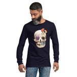 Fungal Human Skull - Unisex Long Sleeve Tee