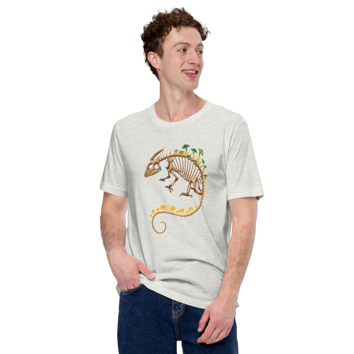 Fungal Chameleon Skeleton - Unisex T-Shirt