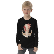 Fungal Warthog Skull - Unisex Youth Long Sleeve Tee