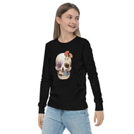 Fungal Human Skull - Youth Long Sleeve Tee