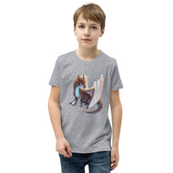 Opal Mineral Dragon - Unisex Youth Short Sleeve T-Shirt