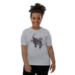Bismuth Mineral Dragon - Youth Short Sleeve T-Shirt