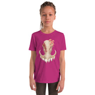Fungal Warthog Skull - Youth Short Sleeve T-Shirt
