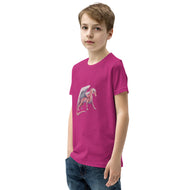 Rhodochrosite Mineral Dragon - Youth Short Sleeve T-Shirt