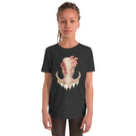 Fungal Warthog Skull - Youth Short Sleeve T-Shirt