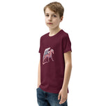 Rhodochrosite Mineral Dragon - Youth Short Sleeve T-Shirt