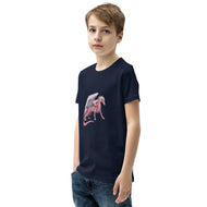 Rhodochrosite Mineral Dragon - Youth Short Sleeve T-Shirt