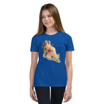 Fungal Giraffe Skull - Unisex Youth Short Sleeve T-Shirt