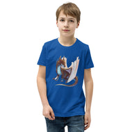 Opal Mineral Dragon - Unisex Youth Short Sleeve T-Shirt