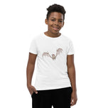Fungal Bat Skeleton - Youth Short Sleeve T-Shirt