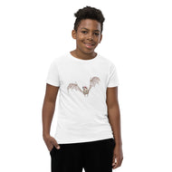 Fungal Bat Skeleton - Youth Short Sleeve T-Shirt