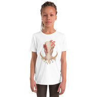 Fungal Warthog Skull - Youth Short Sleeve T-Shirt