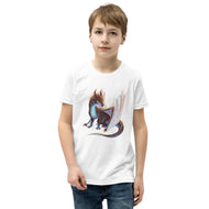 Opal Mineral Dragon - Unisex Youth Short Sleeve T-Shirt